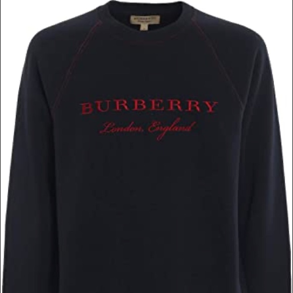 Burberry Graphic Print Crew Neck Sweatshirt Size L
